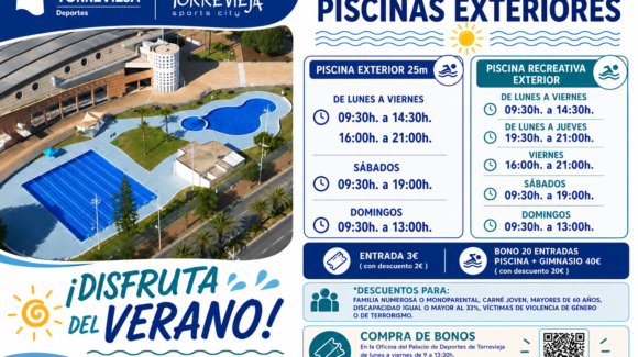 (Español) ☀️🏊♀️Nuevo horario de las Piscinas Municipales Exteriores para el periodo comprendido entre el 6 y el 30 de julio. (Español) ☀️🏊♀️Nuevo horario de las Piscinas Municipales Exteriores para el periodo comprendido entre el 6 y el 30 de julio.