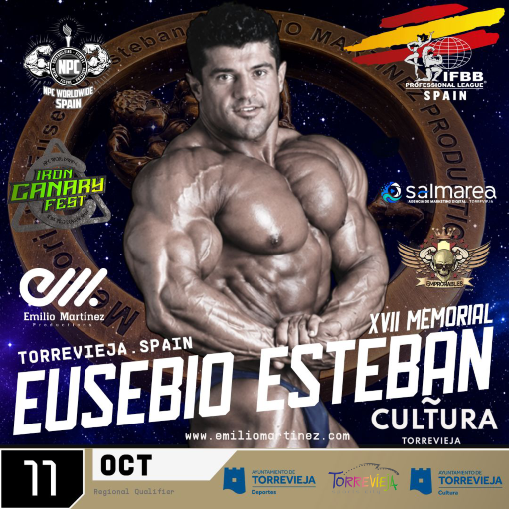 🏆 Torrevieja acogerá el XVII Memorial Eusebio Esteban Cultura, una gran cita del culturismo nacional