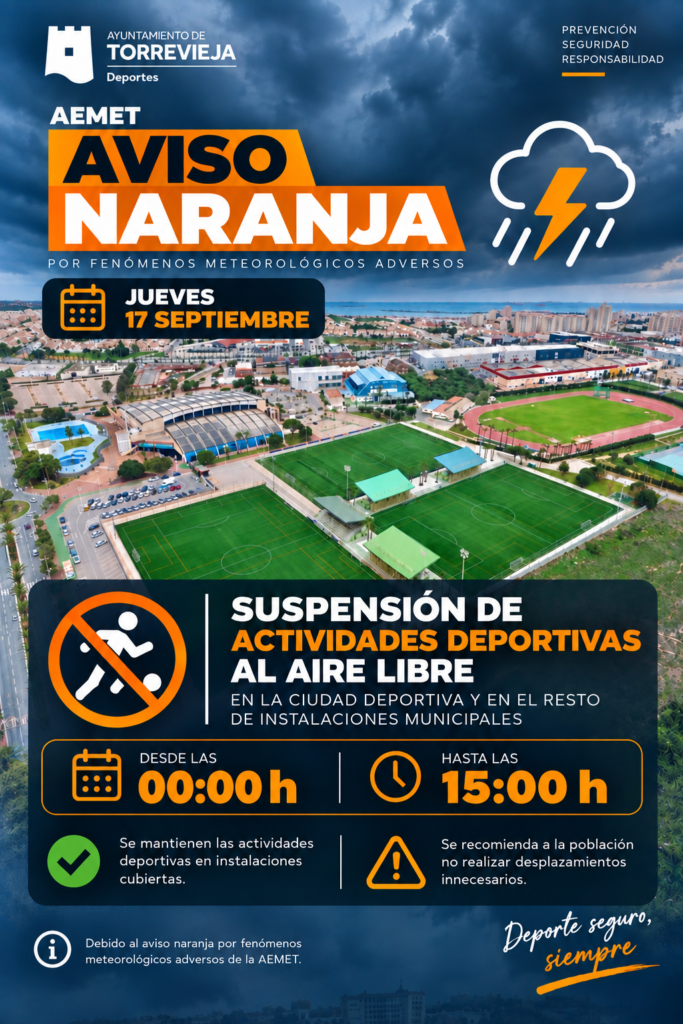 ⚠️ AVISO NARANJA | JUEVES 17 DE SEPTIEMBRE