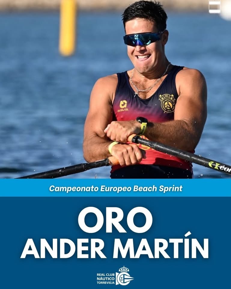 🚣Ander Martín campeón de Europa de beach sprint individual!