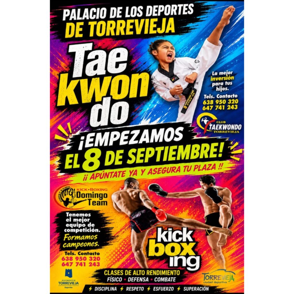🥊EL CLUB TAEKWONDO Y KICKBOXING DE TORREVIEJA REANUDAN SUS CLASES!!💪🏻