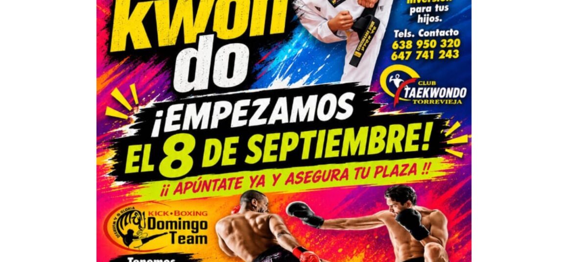 🥊EL CLUB TAEKWONDO Y KICKBOXING DE TORREVIEJA REANUDAN SUS CLASES!!💪🏻 🥊EL CLUB TAEKWONDO Y KICKBOXING DE TORREVIEJA REANUDAN SUS CLASES!!💪🏻